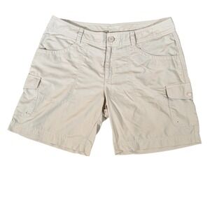 Columbia 14 Beige 36x8 Cargo Omni Wick Hiking‎ Outdoor Women's Shorts
